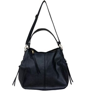 Realer Vegan Faux Leather Hobo Bag Gold Hardware Crossbody Shoulder Purse